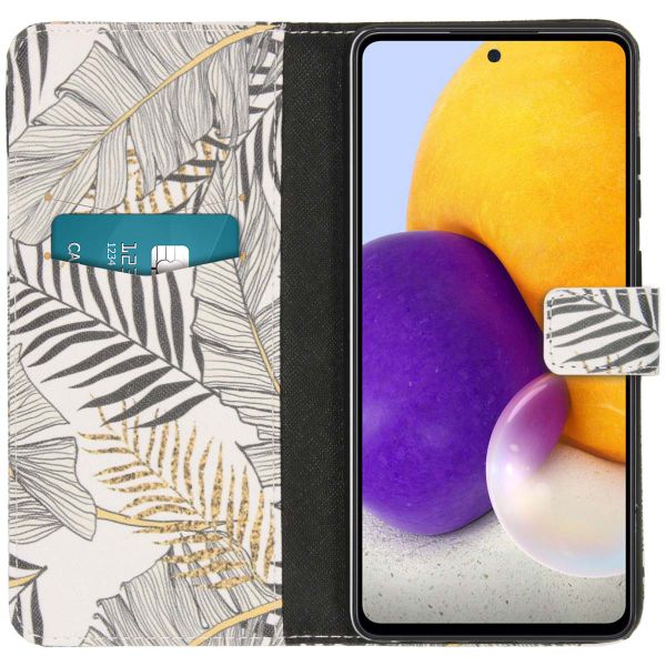 imoshion Design Softcase Bookcase Samsung Galaxy A72 - Glamour Botanic