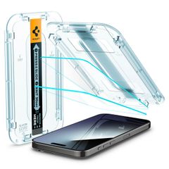 Spigen Protection d'écran en verre trempé GLAStR Fit 2 Paquets + Applicator Apple iPhone 15 Pro