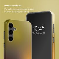 Selencia Coque arrière Vivid Samsung Galaxy S24 FE - Gradient Olive Dust