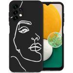 imoshion Coque Design Samsung Galaxy A13 (5G) / A04s - Line Art Woman Black