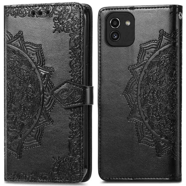 imoshion Etui de téléphone portefeuille Mandala Samsung Galaxy A03 - Noir