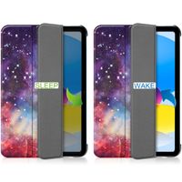 imoshion Coque tablette Design Trifold Apple iPad 11 (2025) 11 pouces A16 / iPad 10 (2022) 10.9 pouces - Space