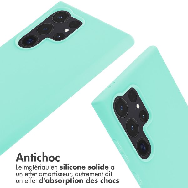 imoshion Coque en silicone avec cordon Samsung Galaxy S24 Ultra - Menthe verte