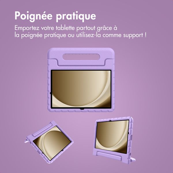 imoshion Coque kidsproof avec poignée Samsung Galaxy Tab A11 Plus / A9 Plus - Lila