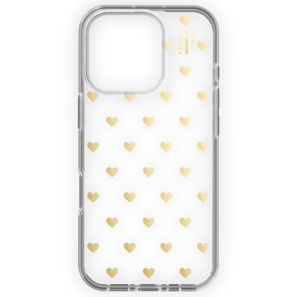 iDeal of Sweden Coque Clear iPhone 16 Pro - Golden Hearts