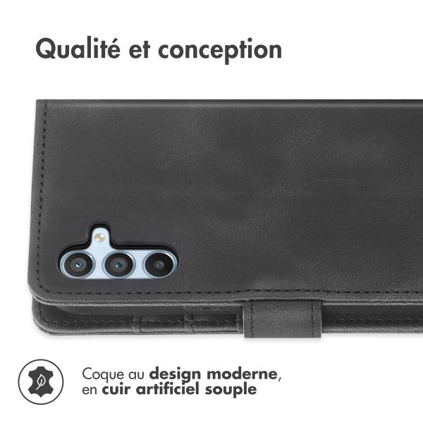 imoshion Etui de téléphone portefeuille avec cordon Samsung Galaxy A54 (5G) - Noir