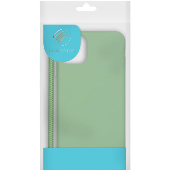 imoshion Coque de couleur avec cordon amovible Apple iPhone SE (2022 / 2020) / 8 / 7 - Vert
