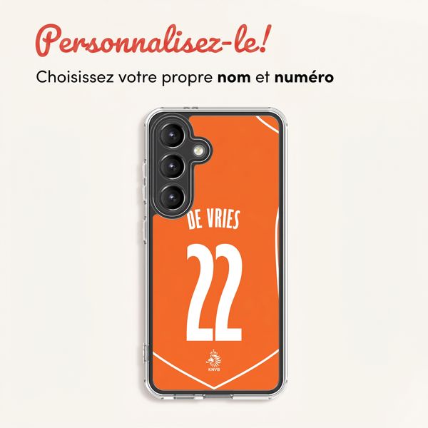 Crée ta propre coque arrière transparente Nederlands Elftal Samsung Galaxy S24 - Équipe nationale néerlandaise '04