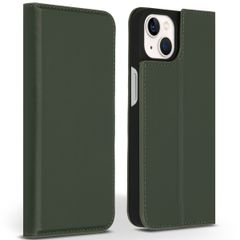 Accezz Étui de téléphone Slim Folio en cuir de qualité supérieure iPhone 13 - Vert