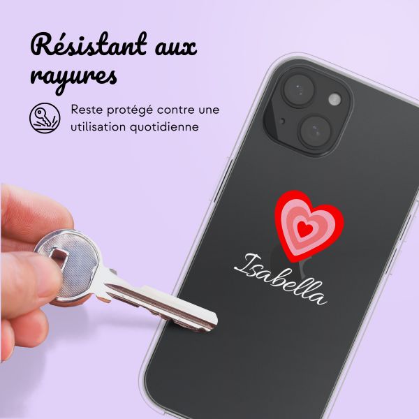 Coque avec votre propre photo et/ou texte Apple iPhone 15 - Hartje