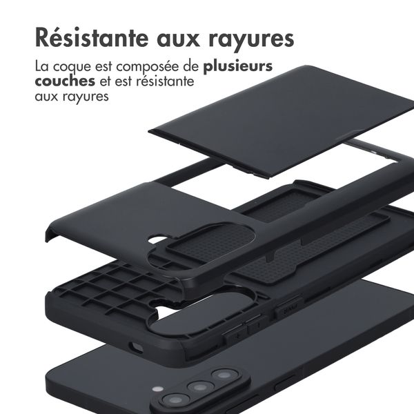 imoshion Coque arrière avec porte-cartes Samsung Galaxy A57 (5G) - Noir