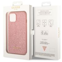 Guess Coque Glitter Flakes Apple iPhone 14 - Rose