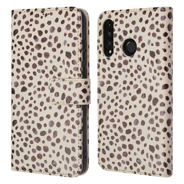 imoshion Étui de télephone portefeuille Design Huawei P30 Lite - Black And White Dots