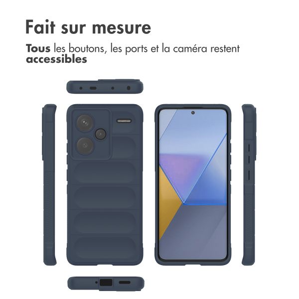 imoshion Coque arrière EasyGrip Xiaomi Redmi Note 13 Pro Plus (5G) - Bleu foncé