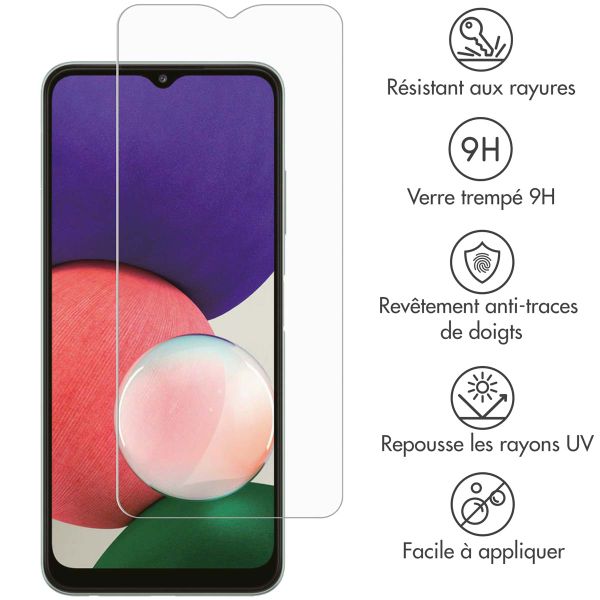 Selencia Protection d'écran en verre trempé Samsung Galaxy A22 (5G)