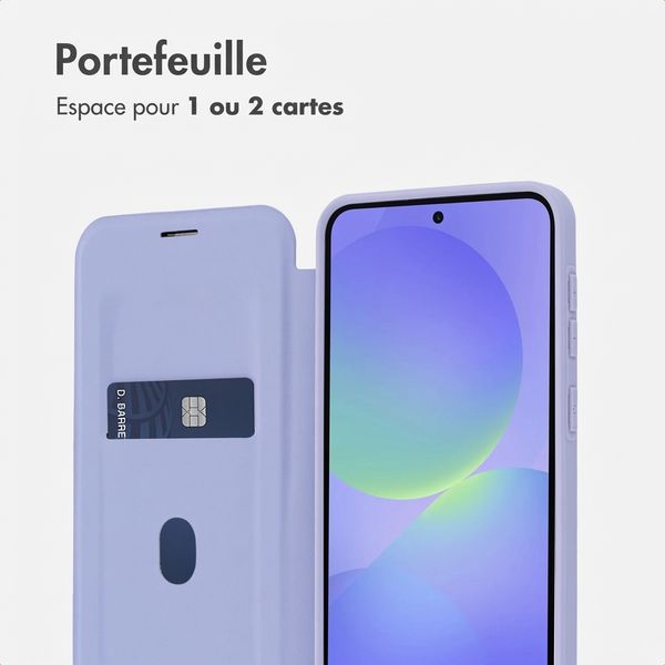 imoshion Bookcase transparente avec MagSafe Samsung Galaxy A37 (5G) - Lilas