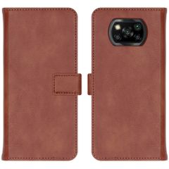 imoshion Étui de télephone portefeuille de luxe Xiaomi Poco X3 (Pro) - Marron