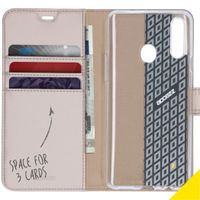 Accezz Étui de télephone Wallet Samsung Galaxy A20s - Doré