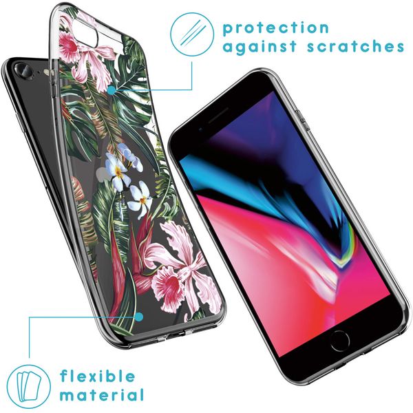 imoshion Coque Design iPhone SE (2022 / 2020) / 8 / 7 / 6s - Tropical Jungle