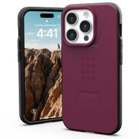 UAG Coque Civilian MagSafe iPhone 15 Pro - Bordeaux