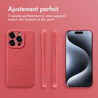 imoshion Coque Couleur avec MagSafe iPhone 15 Pro - Dusty Rose