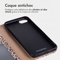 imoshion Étui de télephone portefeuille Design Apple iPhone SE (2022 / 2020) / 8 / 7 / 6(s) - Leopard Mood