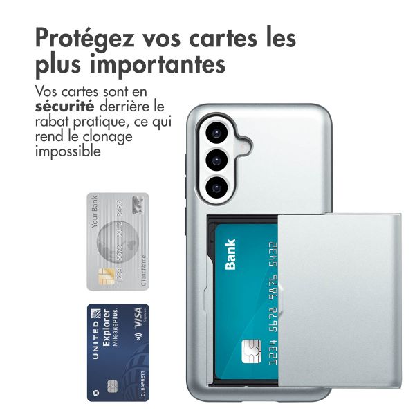 imoshion Coque arrière avec porte-cartes Samsung Galaxy A36 / A56 - Gris