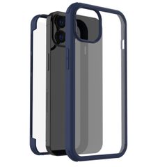 Accezz Coque de protection intégrale à 360° iPhone 14 Pro Max- Bleu