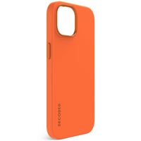 Decoded Coque en silicone MagSafe iPhone 15 - Orange