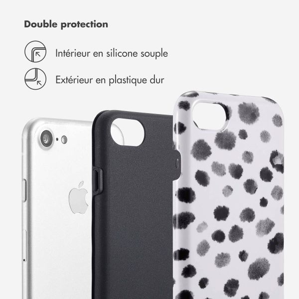 Selencia Coque arrière Vivid Apple iPhone SE (2022 / 2020) / 8 / 7 / 6(s) - Trendy Leopard