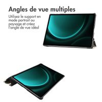imoshion Coque tablette Design Trifold Samsung Galaxy Tab S10 Plus / Tab S9 FE Plus / Tab S9 Plus - Leopard