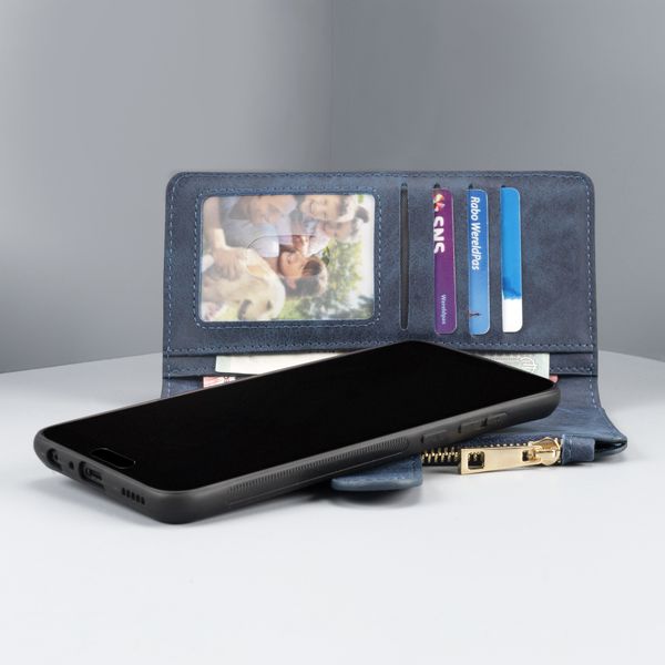Porte-monnaie de luxe iPhone Xr - Bleu foncé