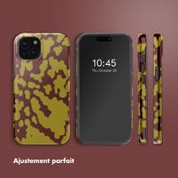 Selencia Coque arrière Vivid avec MagSafe Apple iPhone 15 - Moo'd Olive Dust