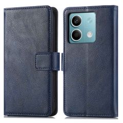 imoshion Étui de téléphone portefeuille Luxe Xiaomi Redmi Note 13 (5G) - Bleu foncé