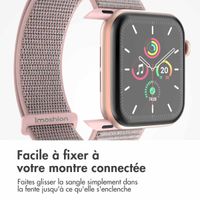 imoshion Bracelet en nylon⁺ Apple Watch Series 1 á 9 / SE (38/40/41 mm) | Series 10 (42 mm) - Pink Sand