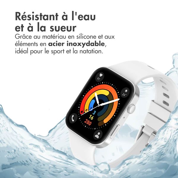 imoshion Bracelet en silicone pour Huawei Watch Fit 3 - Blanc