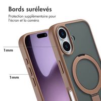 Accezz Coque Ring Stand avec MagSafe Apple iPhone 17 - Marron