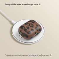 Selencia Coque Sabi Apple AirPods Pro 3 - imprimé léopard - Mocha Brown