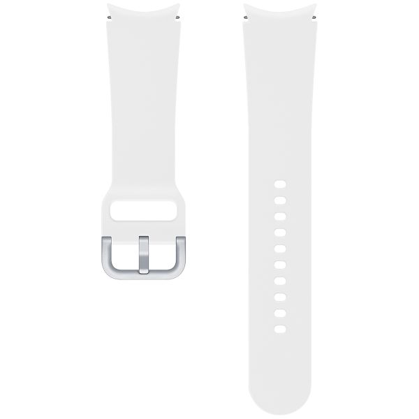 Samsung Bracelet Original Sport Samsung Galaxy Watch 4 / 5 / 6 / 7 - 20 mm - M/L - Blanc