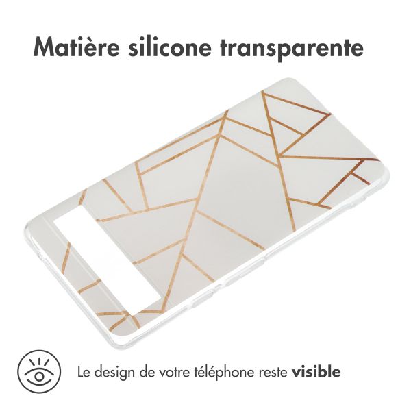 imoshion Coque Design Google Pixel 6a - White Graphic