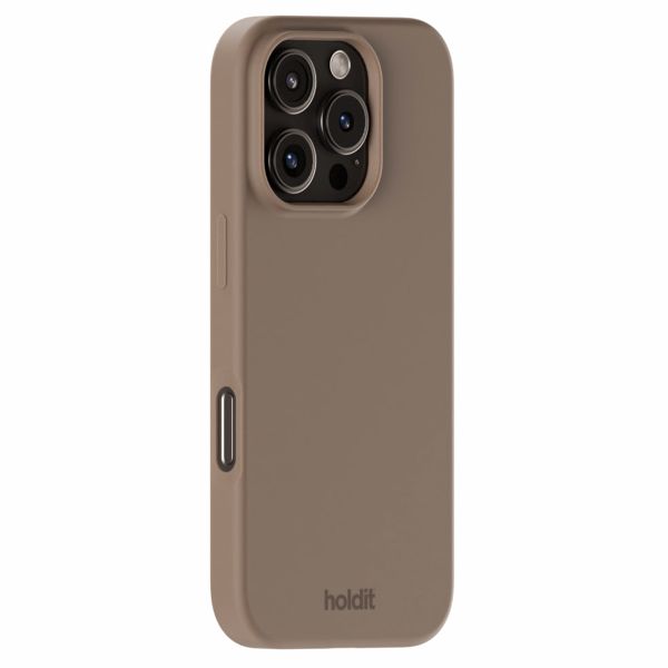 Holdit Coque Silicone iPhone 16 Pro - Mocha Brown