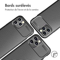 imoshion Coque silicone Carbon Apple iPhone 12 Pro Max - Noir