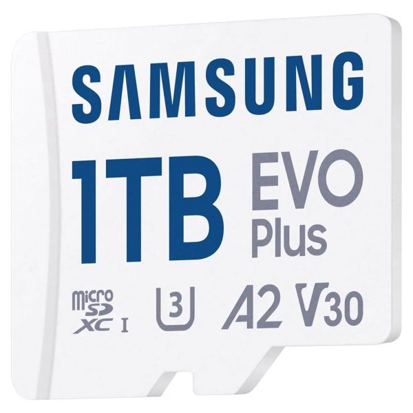 Samsung EVO Plus microSD 2024 - 1TB - Inclus un adaptateur SD - UHS-I/U3/Full HD/4K UHD