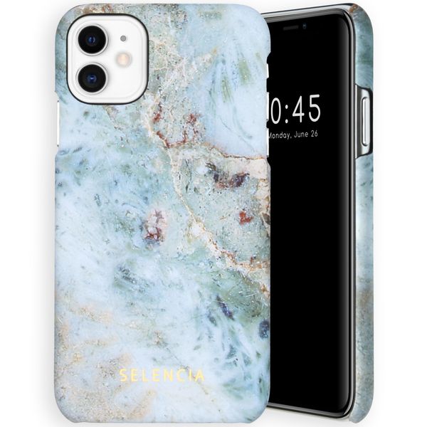 Selencia Coque Maya Fashion iPhone 11 - Marble Blue