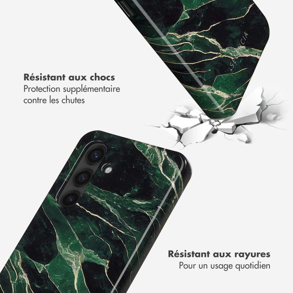 Selencia Coque arrière Vivid Samsung Galaxy S24 Plus - Chic Marble Quartz
