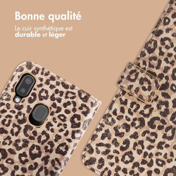 imoshion Étui de téléphone portefeuille Design Samsung Galaxy A20e - Leopard Mood