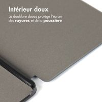 imoshion Étui de liseuse portefeuille Canvas Sleepcover Kobo Clara 2E / Tolino Shine 4 - Violet