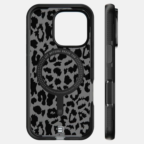 BodyGuardz Coque Ace Pro MagSafe Apple iPhone 16 Pro - Black / Leopard