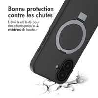 Accezz Coque Ring Stand avec MagSafe Apple iPhone 16 - Noir