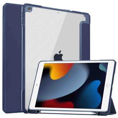 imoshion Coque tablette rigide Trifold Apple iPad 9 (2021) 10.2 pouces / iPad 8 (2020) 10.2 pouces / iPad 7 (2019) 10.2 pouces - Bleu foncé